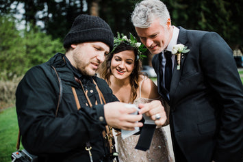 Using Instant Film Cameras On A Wedding Day