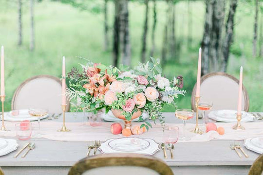 Wedding table setting